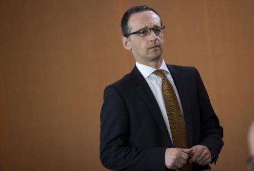 German Justice Minister Heiko Maas at the Chancellery in Berlin on March 26, 2014