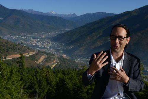 Google's Street View manager Divon Lan speaks during an interview with AFP in Thimphu, on October 23, 2014