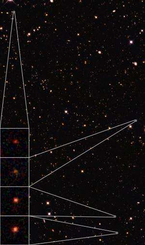 Granny galaxies discovered in the early universe