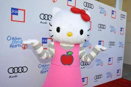 Hello Kitty arrives at the 1st Annual Children Mending Hearts Style Sunday in Beverly Hills, California on June 9, 2013