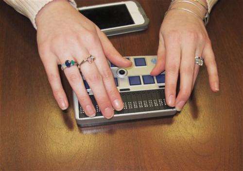 High-tech items giving deaf-blind online access