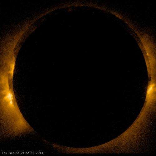Hinode satellite captures X-ray footage of solar eclipse