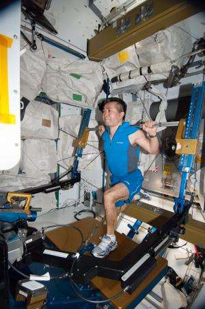 How does exercise work in zero-G?