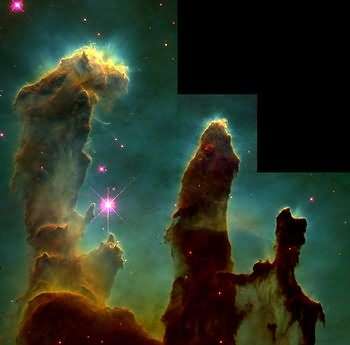How the 'Pillars of Creation' image was created