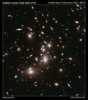 Hubble's first frontier field finds thousands of unseen, faraway galaxies