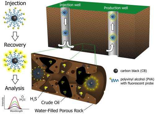 Hydrogen sulfide nanoreporters gather intel on oil before pumping