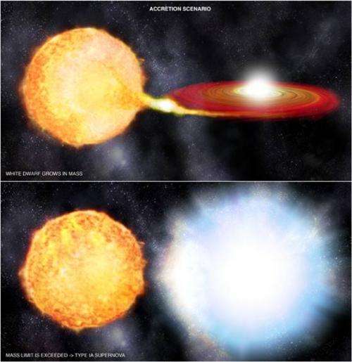 Type Ia supernovae stem from the explosion of white dwarfs coupled with twin stars