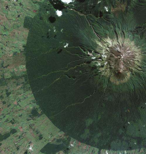Image: Egmont National Park on New Zealand’s North Island from orbit