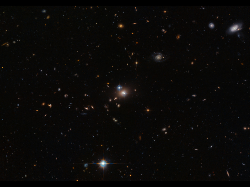 Image: Gravitational lensing in galaxy YGKOW G1