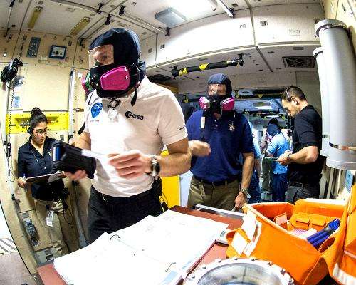 Image: Preparing for fire on the International Space Station