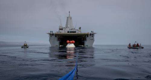 Image: Recovery tests underway for NASA's Orion spacecraft