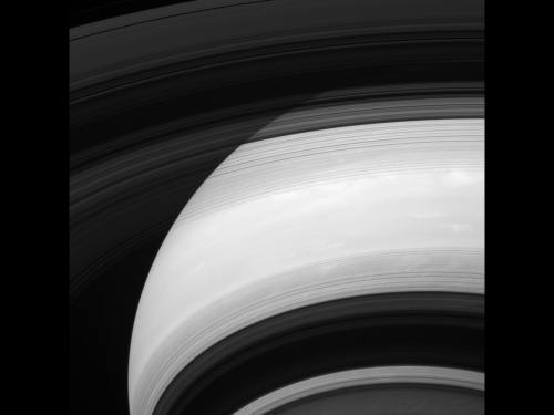 Image: The unilluminated side of Saturn's rings
