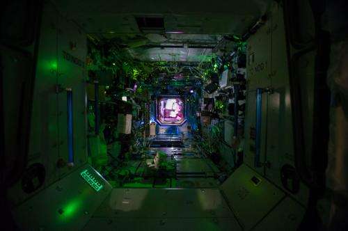 Inside the International Space Station's Destiny Laboratory