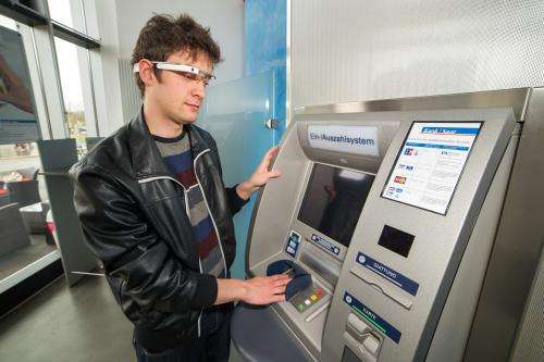IT security for the daily life: Withdrawing money at cash machines with 'Google Glass'