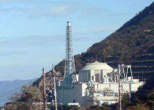 Japan's fast-breeder nuclear reactor plant Monju, pictured near Tsuruga city in Fukui prefecture, 350 km west of Tokyo, on Decem
