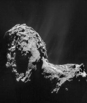 Jet! Rosetta’s Comet Is Feeling The Heat As Gas and Dust Erupts From Surface