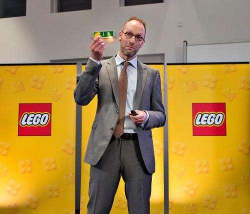 Joergen Vig Knudstorp, CEO of LEGO attends a press conference on February 27, 2014 in London