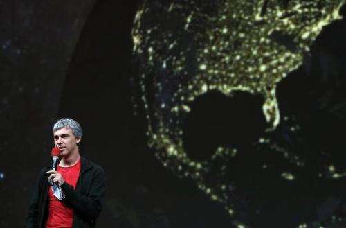Larry Page, Google co-founder and CEO, speaks during the Google I/O developers conference at the Moscone Center on May 15, 2013 