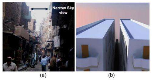 Let the sun shine in: Redirecting sunlight to urban alleyways