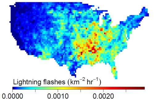 Lightning expected to increase by 50 percent with global warming