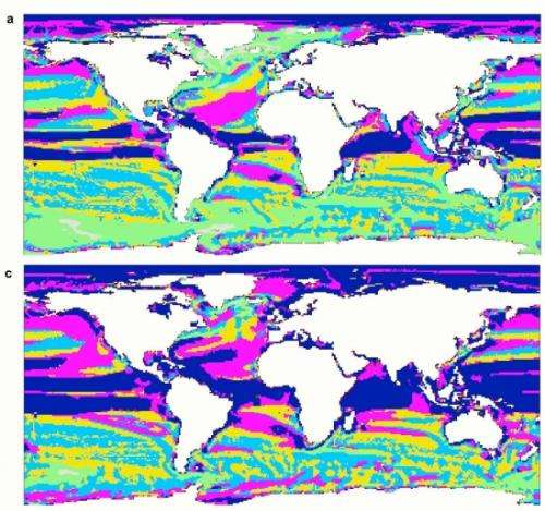 Maps show expected redistribution of global species due to climate change