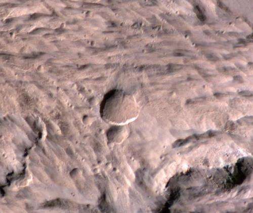 Mars weather camera helps find new crater on red planet
