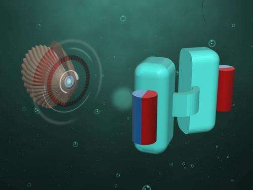 Micro- and nano-swimmers can be propelled through media similar to bodily fluids