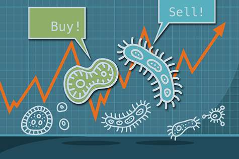 Microbes buy low and sell high