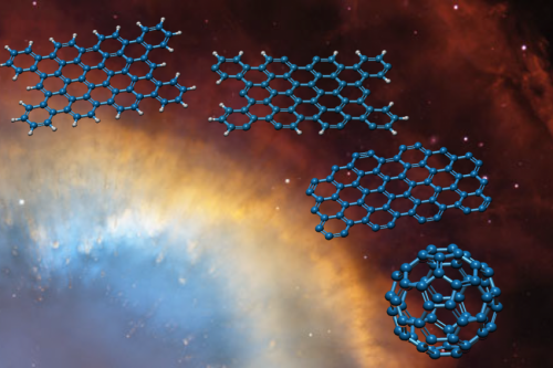 Molecular striptease explains Buckyballs in space