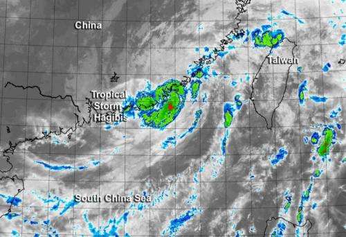 NASA catches short-lived tropical cyclone Hagibis landfalling in China