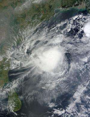 NASA see birth of Tropical Cyclone 5B in Bay of Bengal
