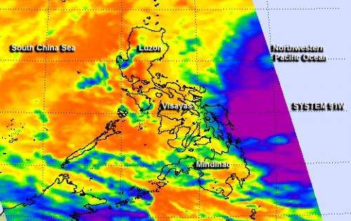 NASA sees deadly System 91W still soaking Philippines