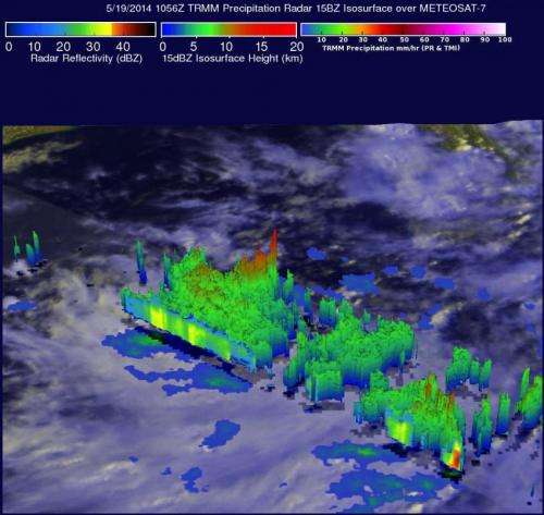 NASA sees developing tropical cyclone in Bay of Bengal