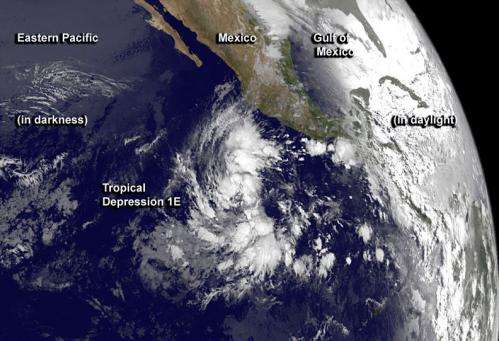 NASA sees first tropical depression of Eastern Pacific hurricane season