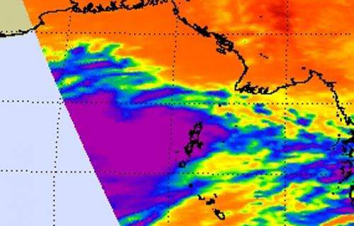 NASA sees newborn Tropical Storm Hudhud in Northern Indian Ocean
