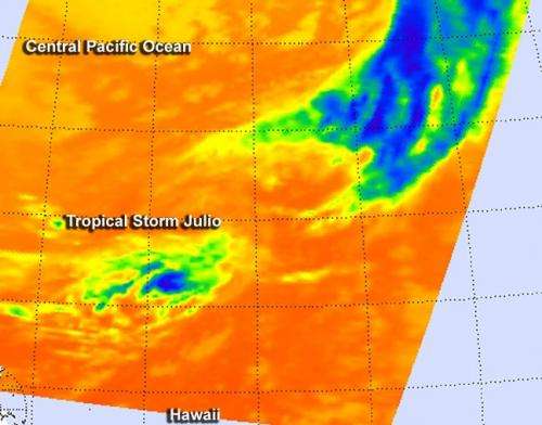 NASA sees no punch left in Tropical Storm Julio
