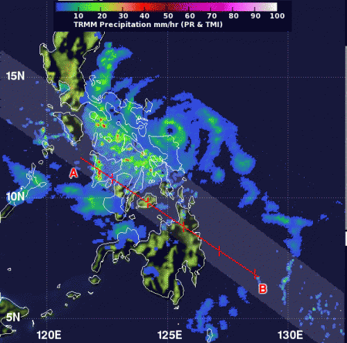 NASA sees Typhoon Rammasun's eye staring at Visayas, Philippines