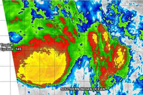 NASA spots fourteenth tropical cyclone of Southern Indian Ocean season