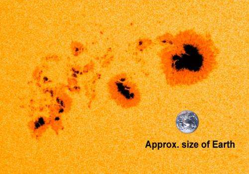 NASA's SDO sees giant January sunspots
