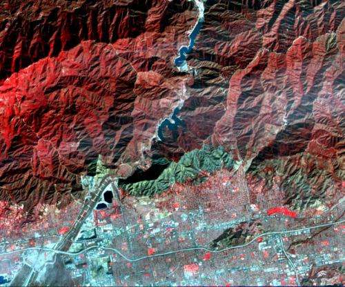 NASA's Terra spacecraft images destructive Colby fire East of Los Angeles
