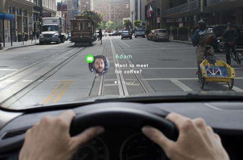 Navdy projects transparent image in driver’s field of view