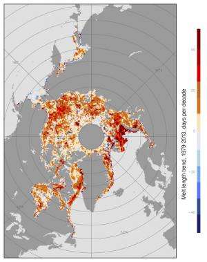 New data confirms Arctic ice trends: Sea ice being lost at a rate of 5 days per decade
