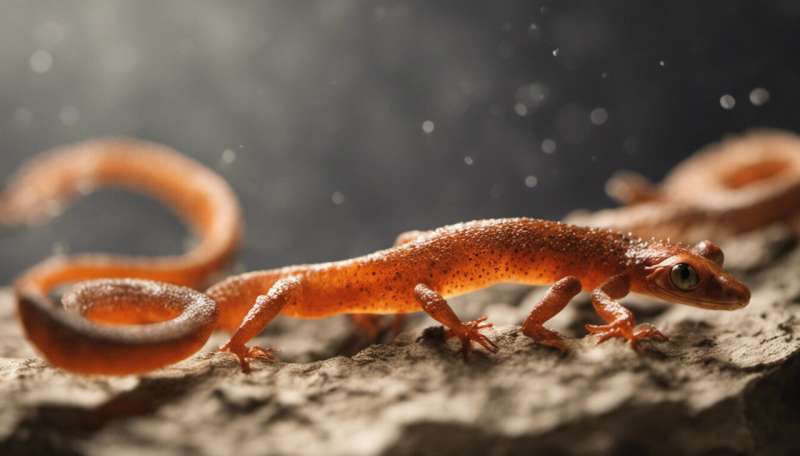 Newts help chemist and radiologists to locate source of pain