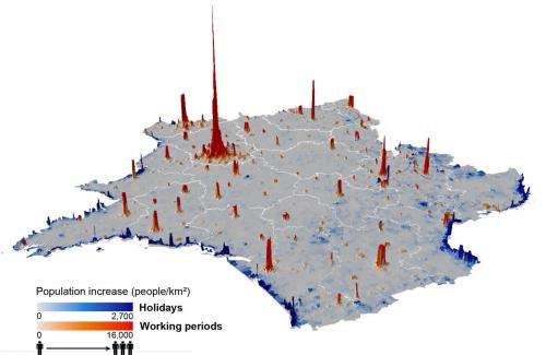 Researchers use cellphone data to construct population density maps
