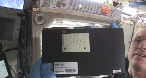 Open for business: 3-D printer creates first object in space on space station