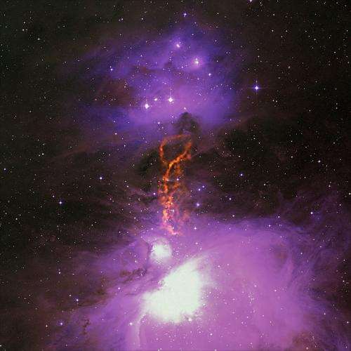 Orion rocks! Pebble-size particles may jump-start planet formation