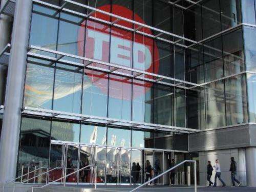 People arrive at Technology Entertainment Design (TED) on March 20, 2014 in Vancouver, Canada