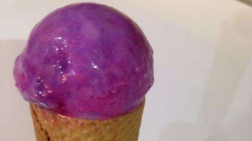Physicist creates ice cream that changes colors as it’s licked