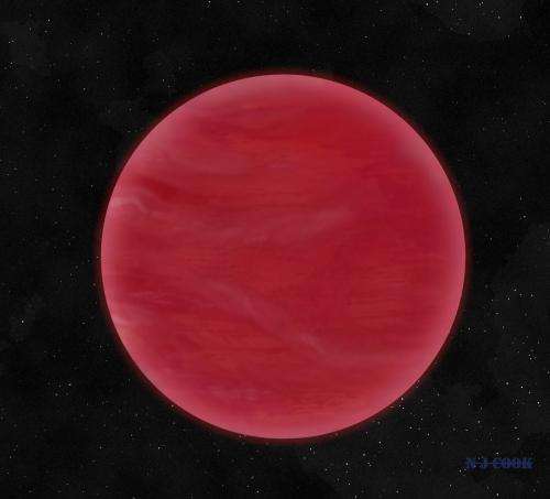 Red skies discovered on extreme brown dwarf