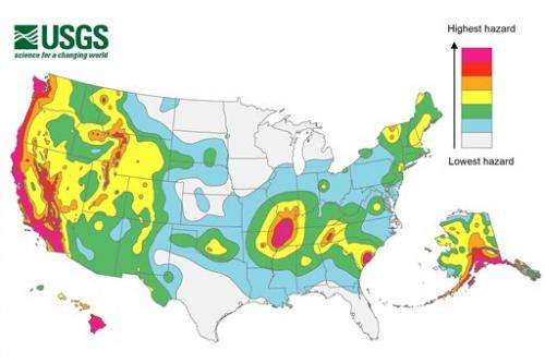 Risk of earthquake increased for about half of US
